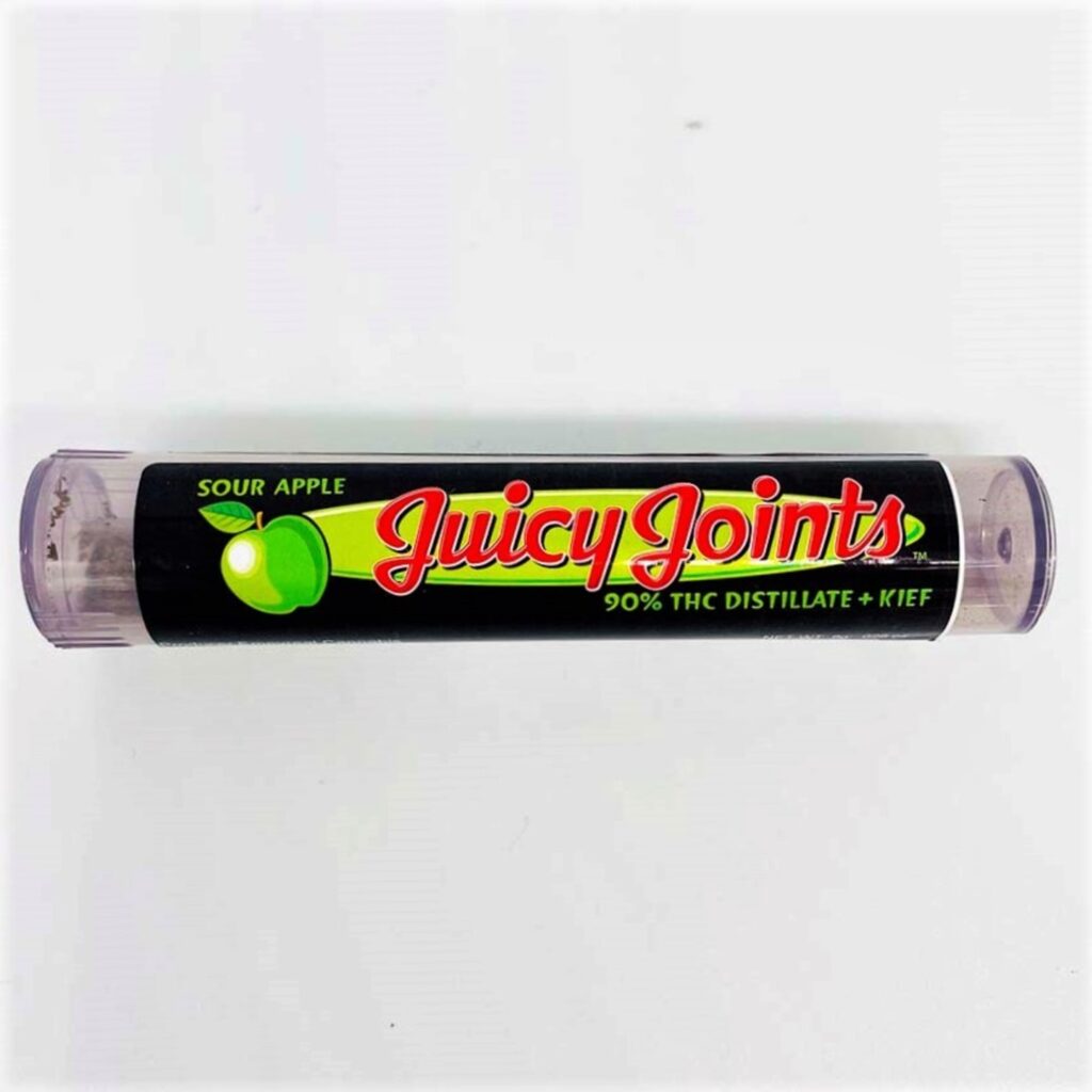 Juicy Joints Sour Apple Infused Pre Roll Trove Cannabis